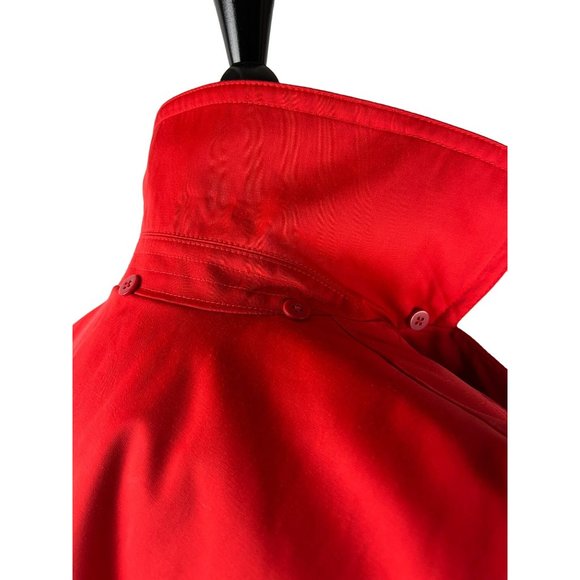 Michael, Michael Kors Red Hooded Trench Jacket, Women's Size Medium - Picture 15 of 16